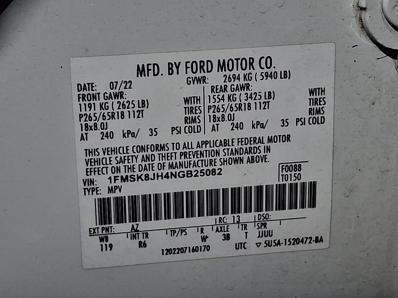 Certified 2022 Ford Explorer Timberline AWD/4WD image 27