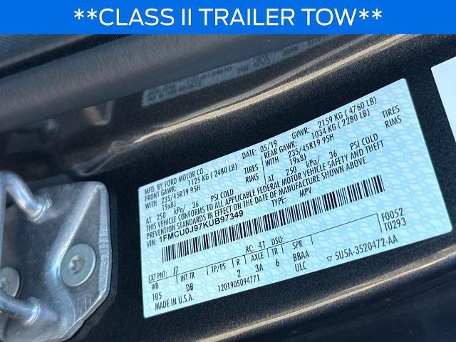 Certified 2019 Ford Escape Titanium w/ U0J03 - Titanium Tow Package FWD image 18