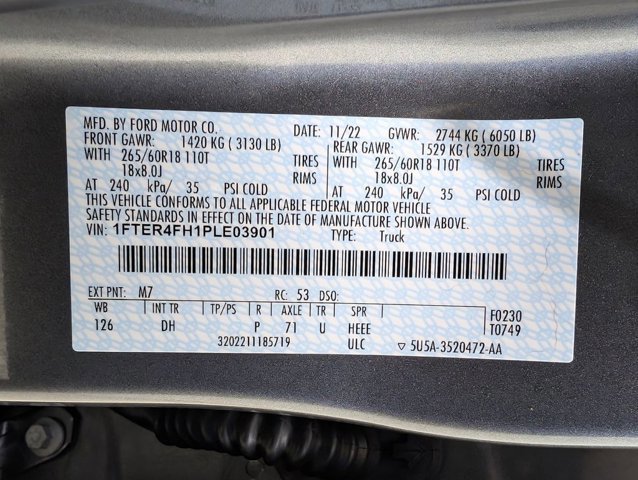 Certified 2023 Ford Ranger Lariat w/ Technology Package image 11