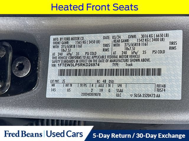 Certified 2024 Ford F150 XLT w/ Equipment Group 302A MID AWD/4WD image 36