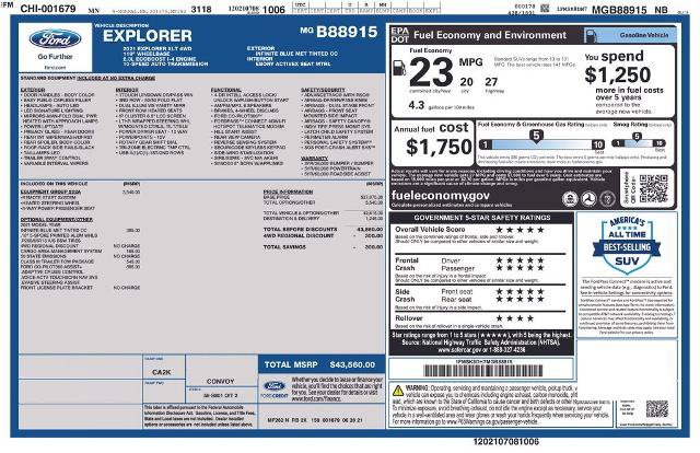 Certified 2021 Ford Explorer XLT w/ Equipment Group 202A AWD/4WD image 5