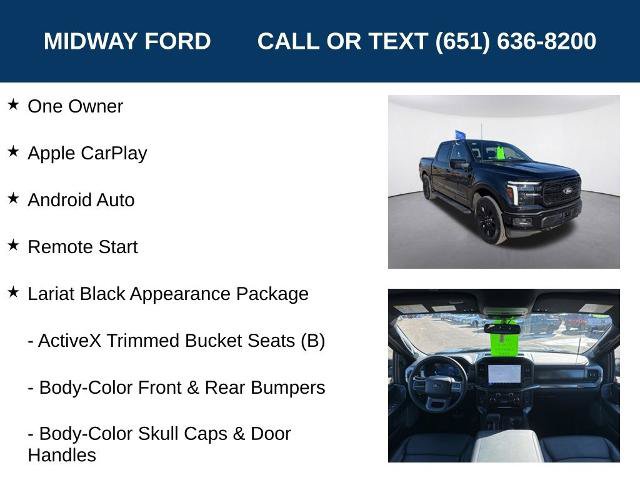 Certified 2025 Ford F150 Lariat w/ Equipment Group 501A Mid AWD/4WD image 7