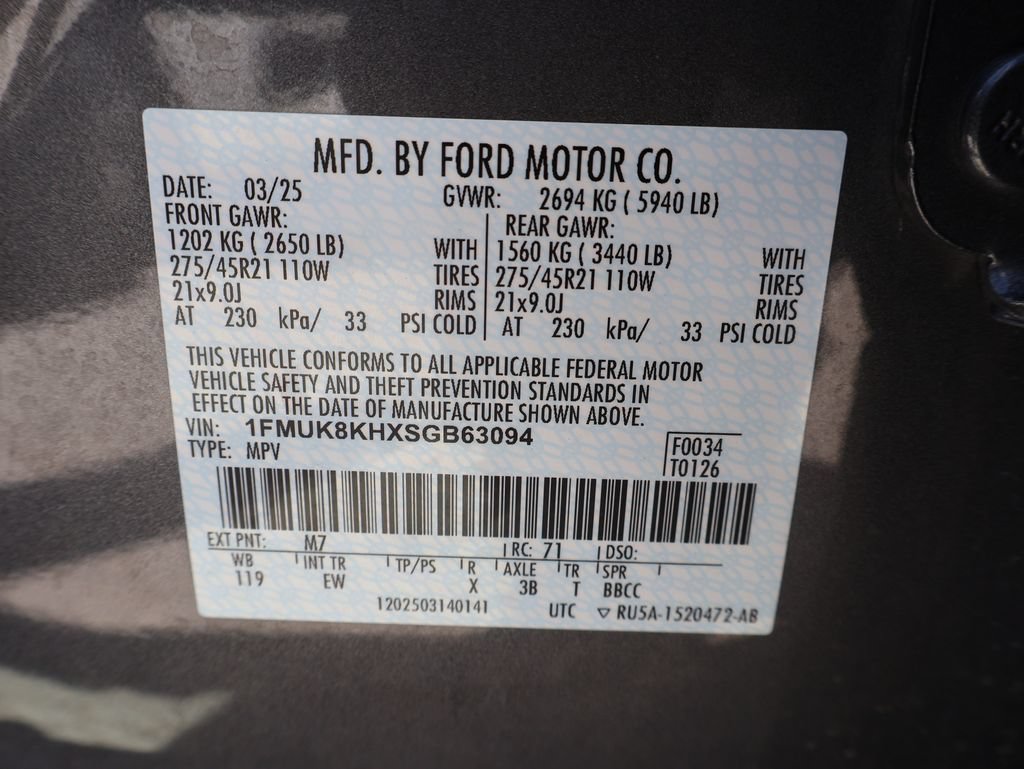 Certified 2025 Ford Explorer ST-Line w/ ST-Line Street Pack AWD/4WD image 42