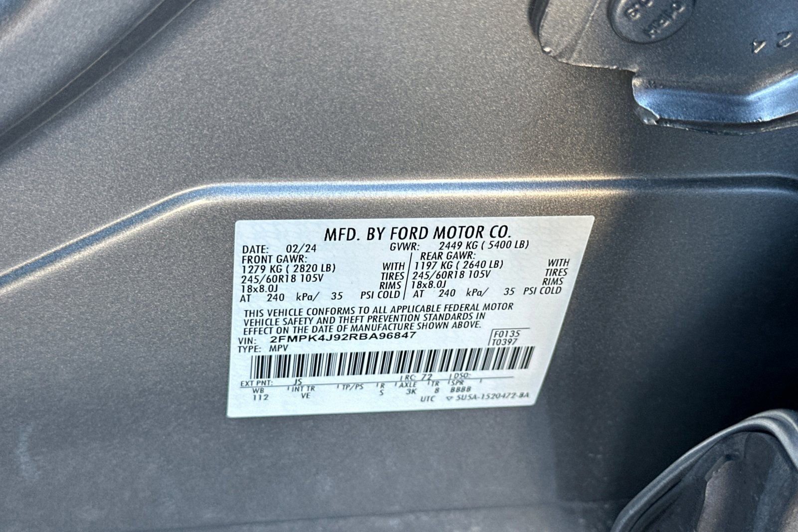 Certified 2024 Ford Edge SEL image 54