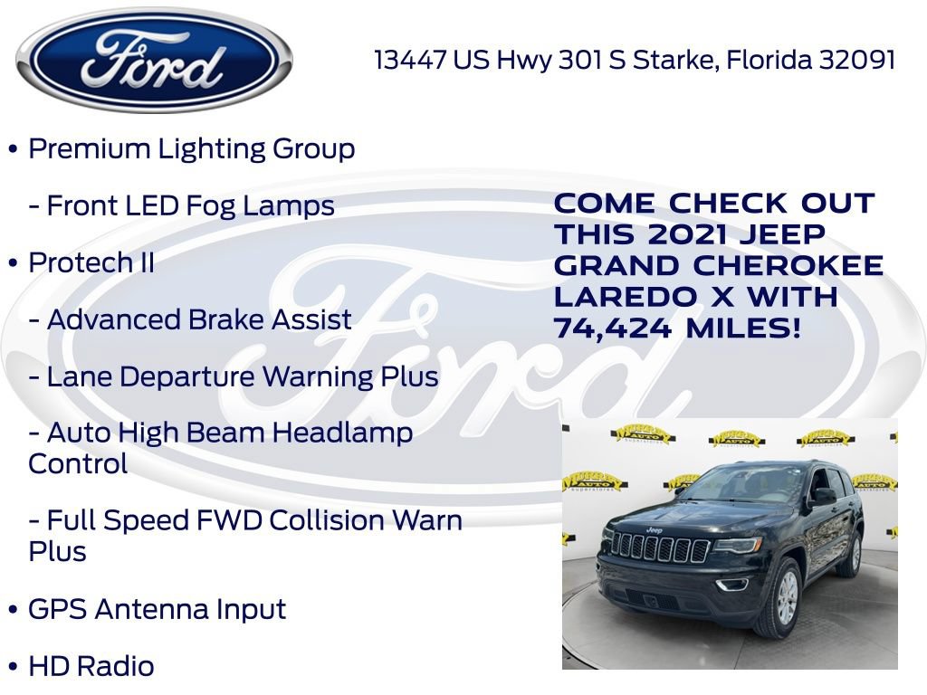 Used 2021 Jeep Grand Cherokee Laredo X AWD/4WD image 27