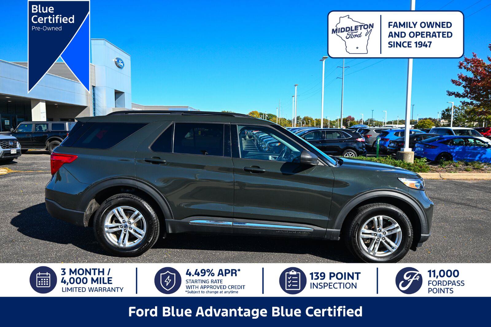 Certified 2022 Ford Explorer XLT w/ Equipment Group 202A