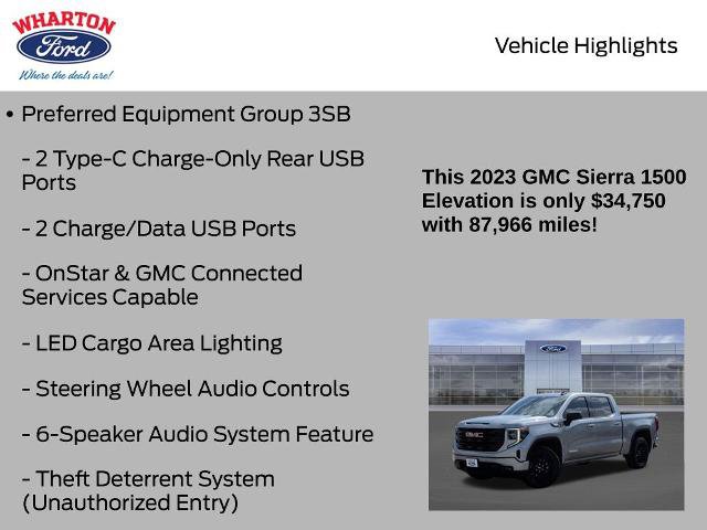 Used 2023 GMC Sierra 1500 Elevation w/ X31 Off-Road Package AWD/4WD image 21