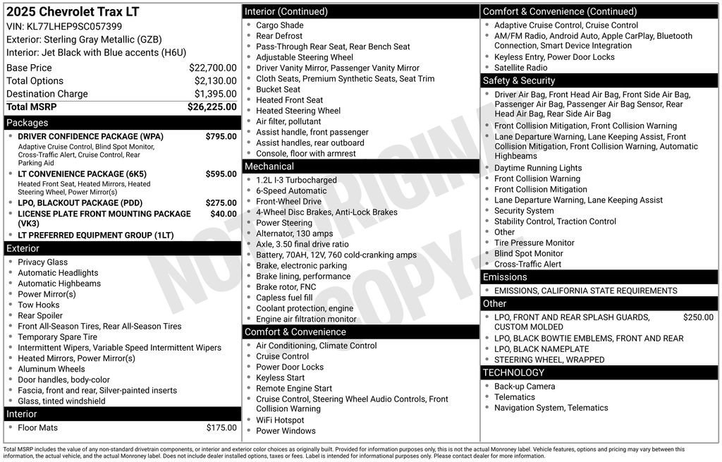 Used 2025 Chevrolet Trax LT w/ Driver Confidence Package image 30