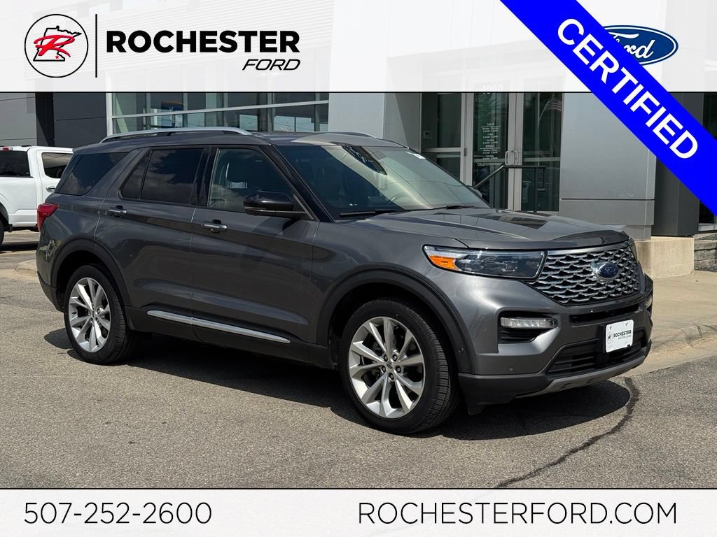 Certified 2021 Ford Explorer Platinum w/ Equipment Group 601A AWD/4WD image 1