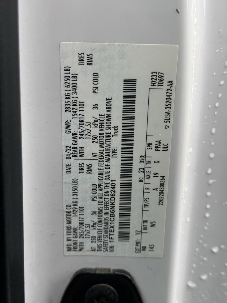 Certified 2022 Ford F150 XL w/ Equipment Group 101A High image 33