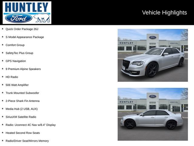 Used 2021 Chrysler 300 S w/ S Model Appearance Package RWD image 2
