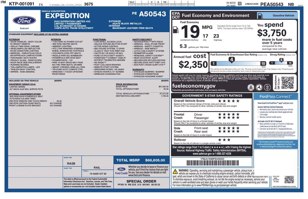 Certified 2023 Ford Expedition Limited RWD image 7