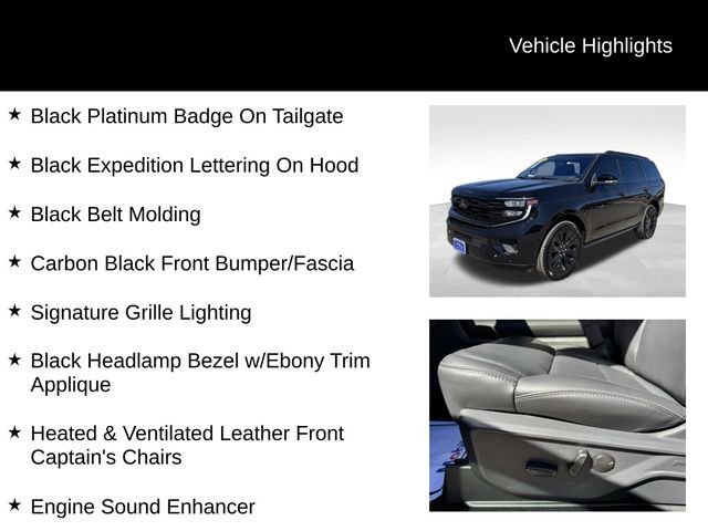 Certified 2025 Ford Expedition Platinum w/ Stealth Appearance Package image 14