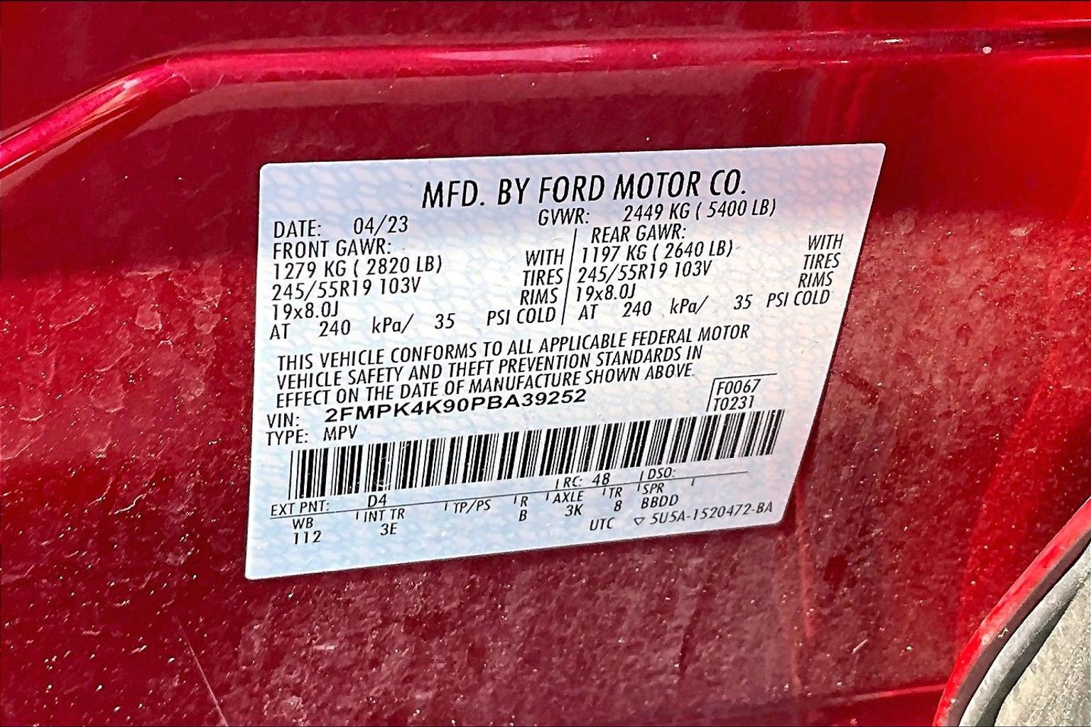 Certified 2023 Ford Edge Titanium AWD/4WD image 36