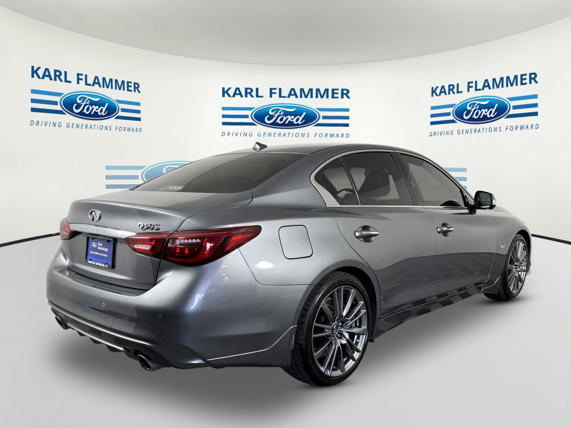 Used 2019 INFINITI Q50 Red Sport 400 w/ Sensory Package image 3