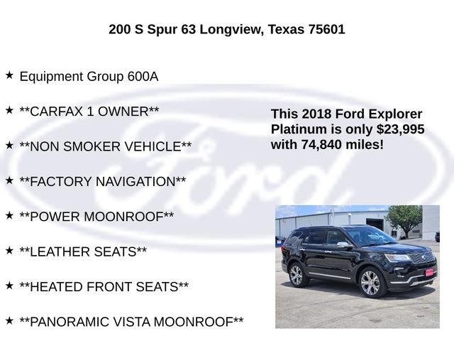 Certified 2018 Ford Explorer Platinum AWD/4WD image 5