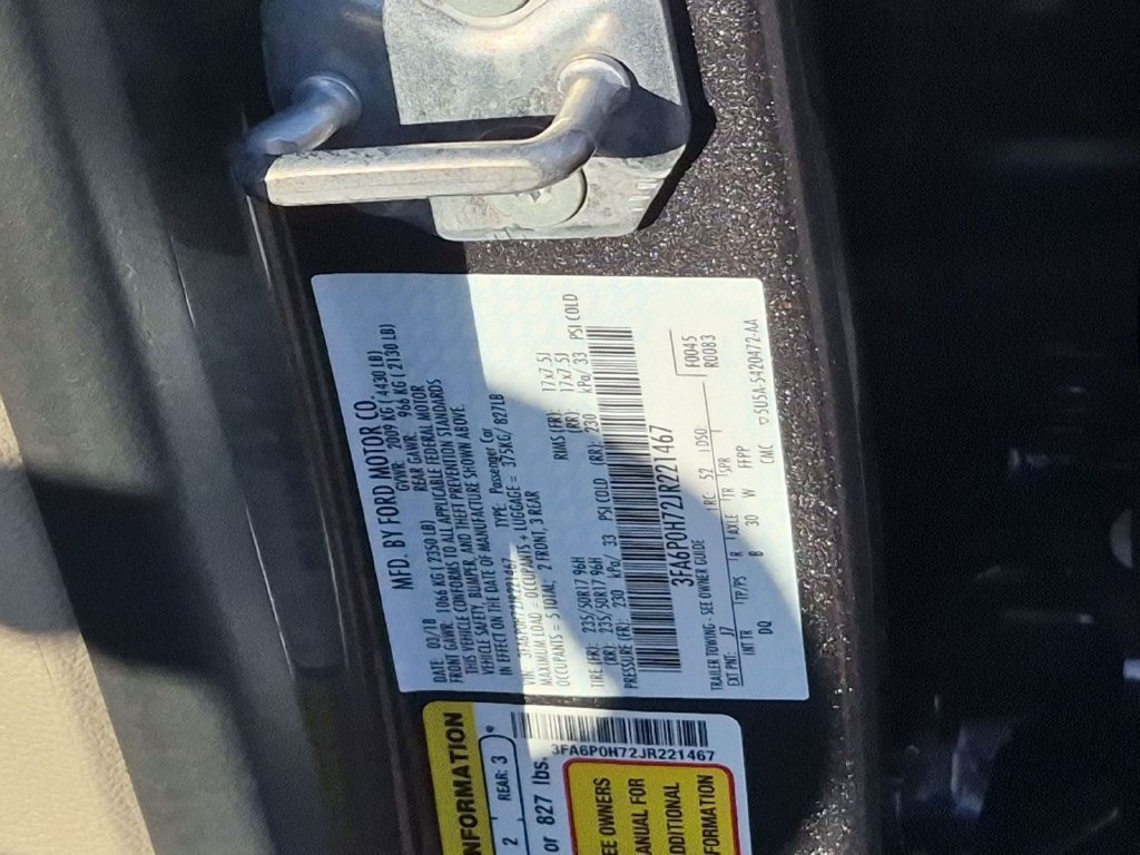 Certified 2018 Ford Fusion SE FWD image 29