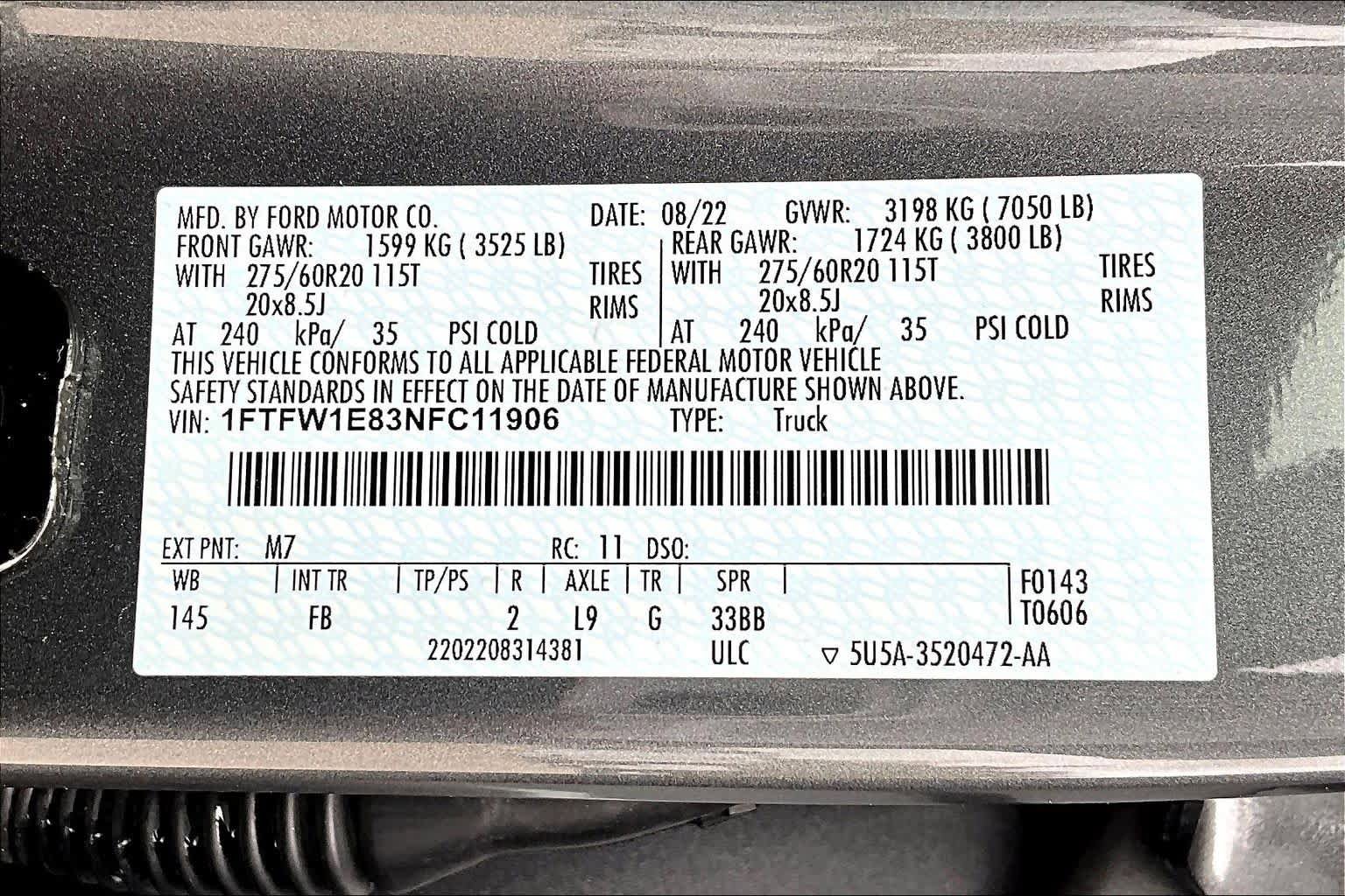 Certified 2022 Ford F150 XLT w/ Equipment Group 302A High AWD/4WD image 34
