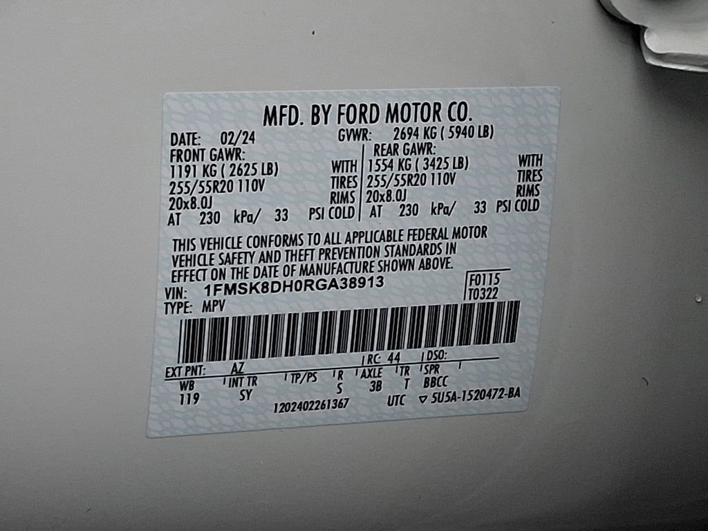 Certified 2024 Ford Explorer XLT w/ Equipment Group 202A image 27