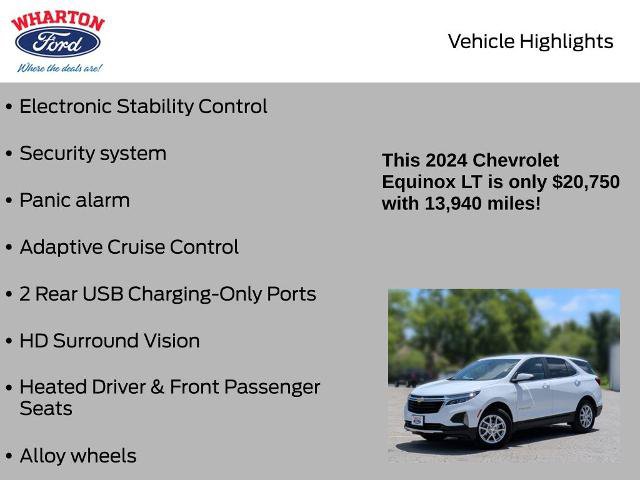 Used 2024 Chevrolet Equinox LT w/ LPO, Cargo Package AWD/4WD image 15
