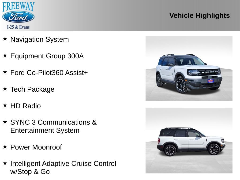 Certified 2024 Ford Bronco Sport Outer Banks w/ Tech Package AWD/4WD image 7