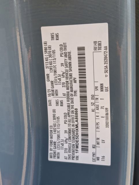 Certified 2021 Ford Bronco Big Bend w/ Sasquatch Package AWD/4WD image 31