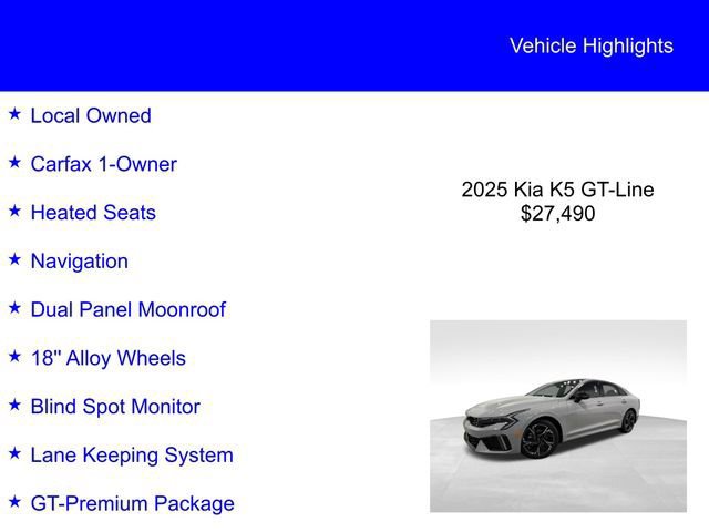 Used 2025 Kia K5 GT-Line w/ GT-Line Premium Package image 5