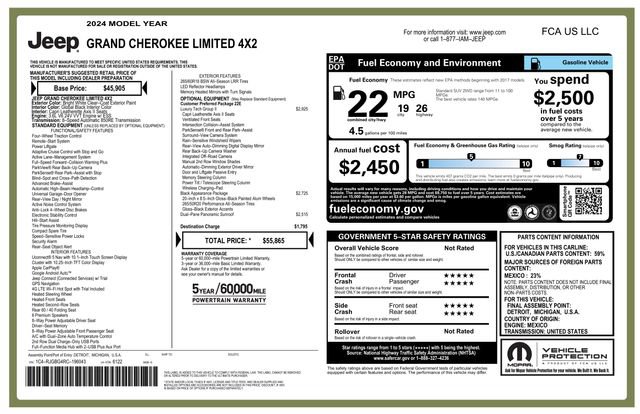 Used 2024 Jeep Grand Cherokee Limited w/ Luxury Tech Group II RWD image 2