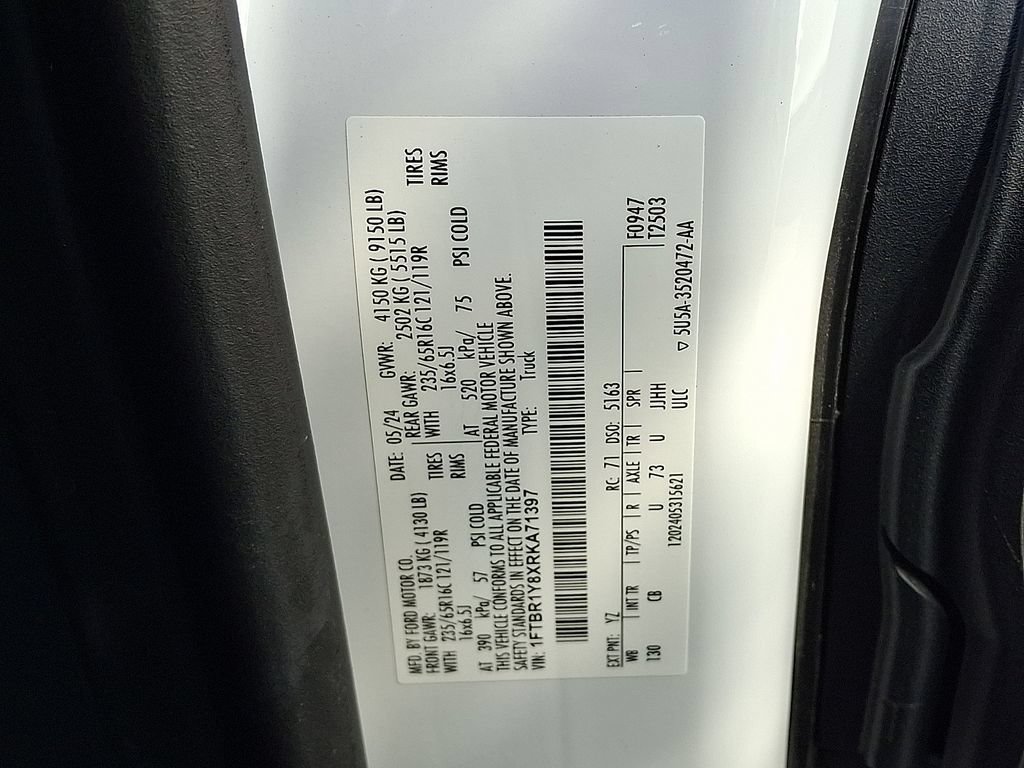 Certified 2024 Ford Transit 250 Low Roof w/ Exterior Upgrade Package RWD image 30