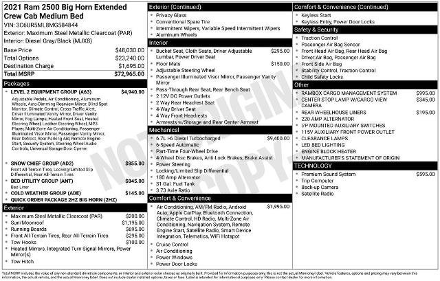 Used 2021 RAM 2500 Big Horn w/ Level 2 Equipment Group image 22