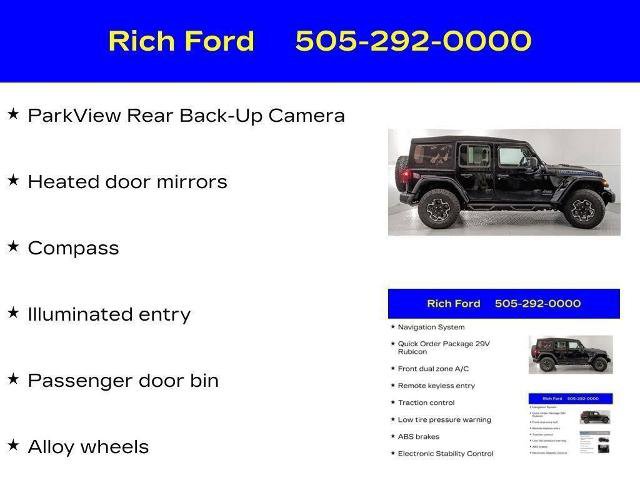 Used 2023 Jeep Wrangler Unlimited Rubicon 4xe AWD/4WD image 32