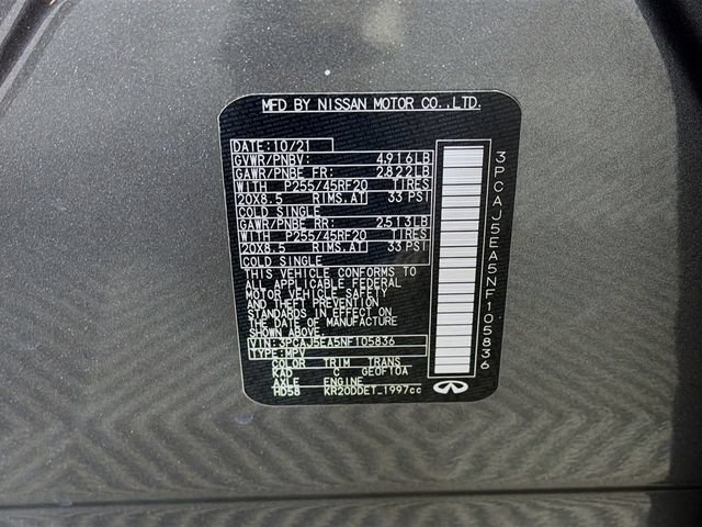 Used 2022 INFINITI QX50 Sensory FWD image 39