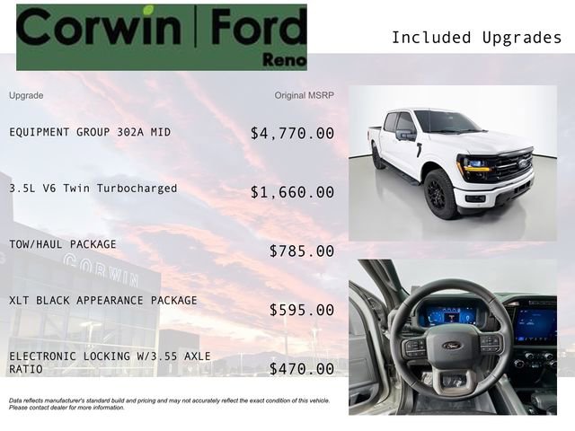 Certified 2024 Ford F150 XLT w/ Equipment Group 302A MID image 3