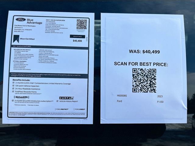 Certified 2023 Ford F150 XLT w/ Equipment Group 302A High image 33