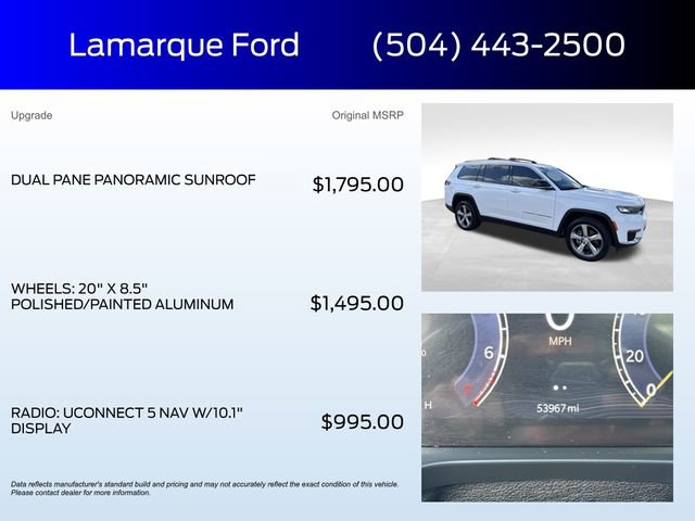 Used 2021 Jeep Grand Cherokee L Limited image 2