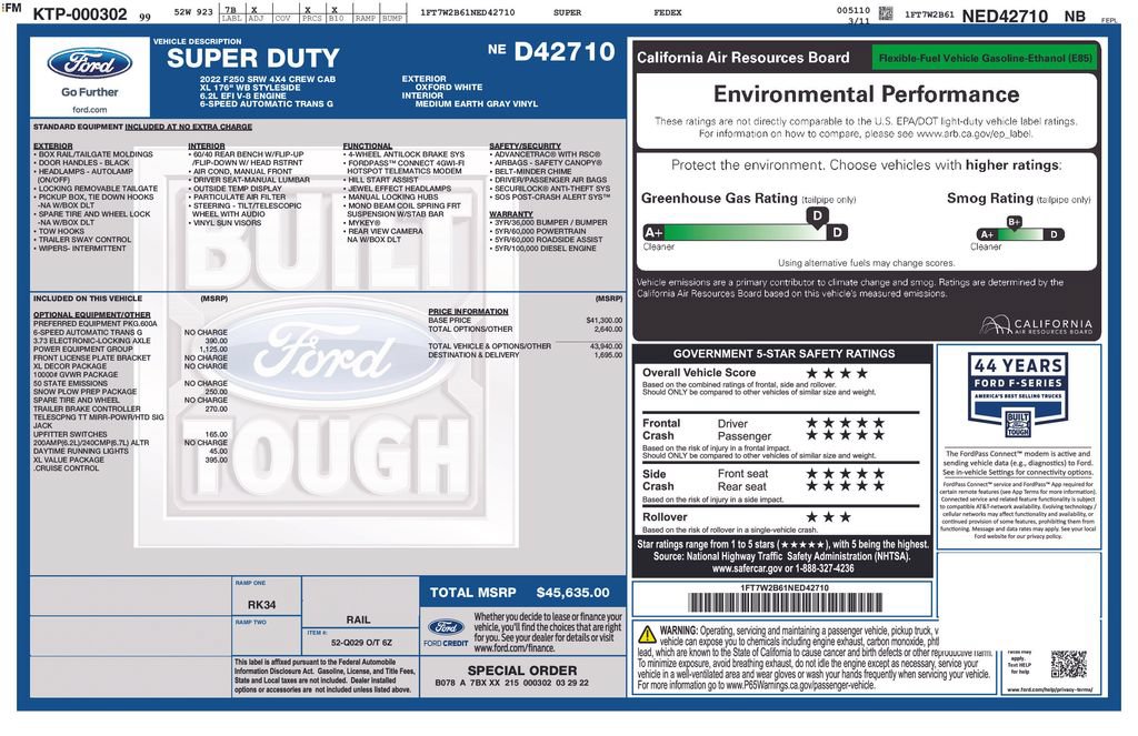 Certified 2022 Ford F250 XL w/ Power Equipment Group AWD/4WD image 35