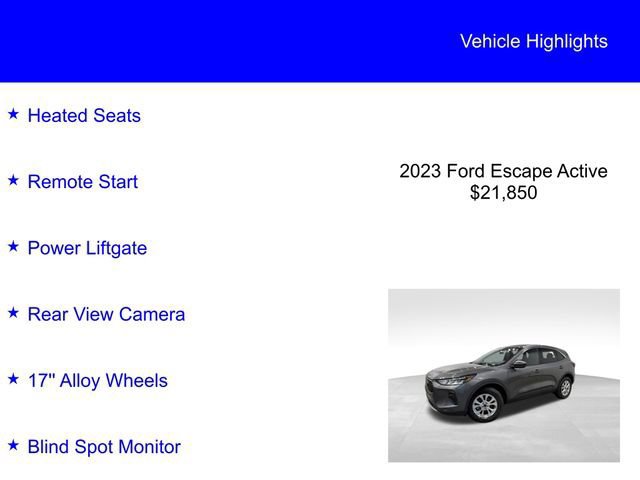 Certified 2023 Ford Escape Active AWD/4WD image 6