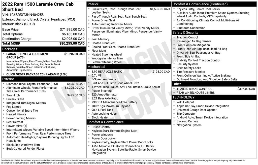 Used 2022 RAM 1500 Laramie AWD/4WD image 45
