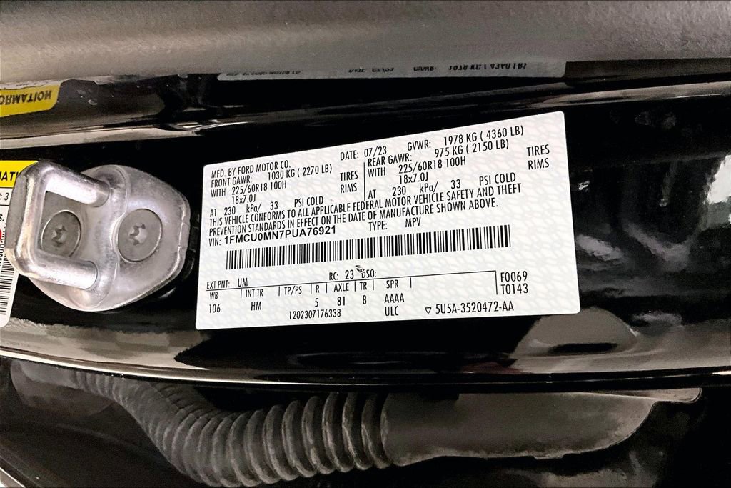 Certified 2023 Ford Escape ST-Line w/ Tech Pack #1 FWD image 23