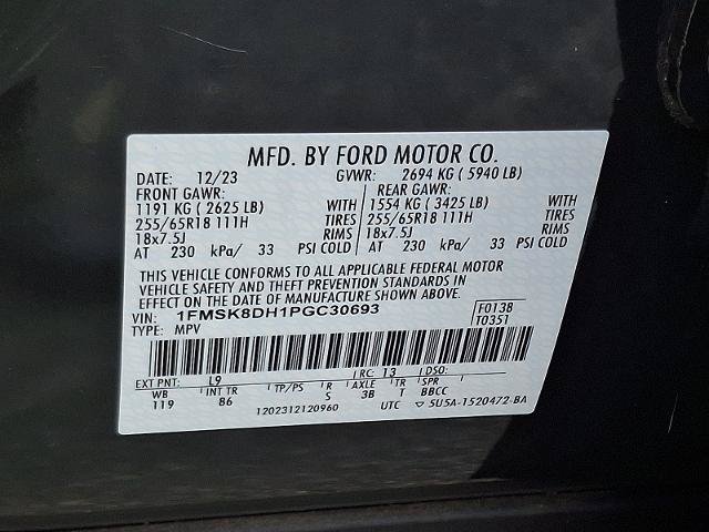 Certified 2023 Ford Explorer XLT AWD/4WD image 27