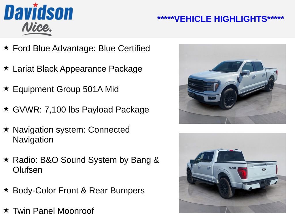 Certified 2025 Ford F150 Lariat AWD/4WD image 4