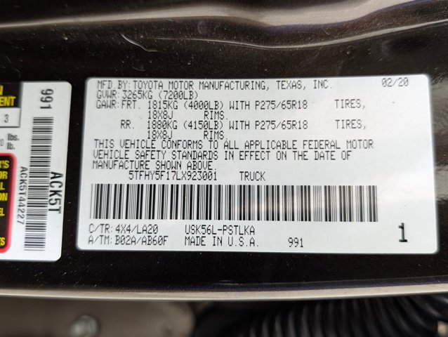Used 2020 Toyota Tundra Limited AWD/4WD image 25