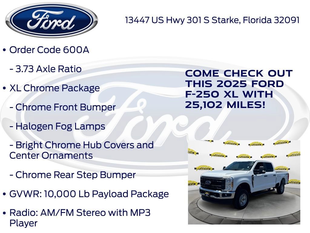 Certified 2025 Ford F250 XL w/ XL Chrome Package AWD/4WD image 20
