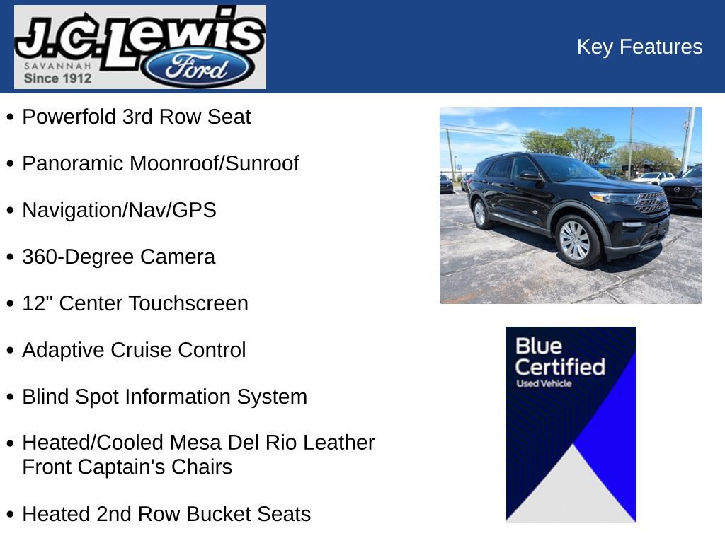 Certified 2022 Ford Explorer King Ranch RWD image 41