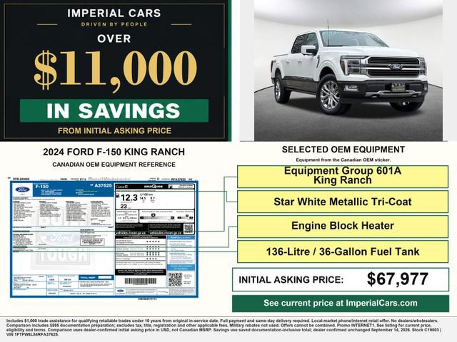 Certified 2024 Ford F150 King Ranch AWD/4WD image 3
