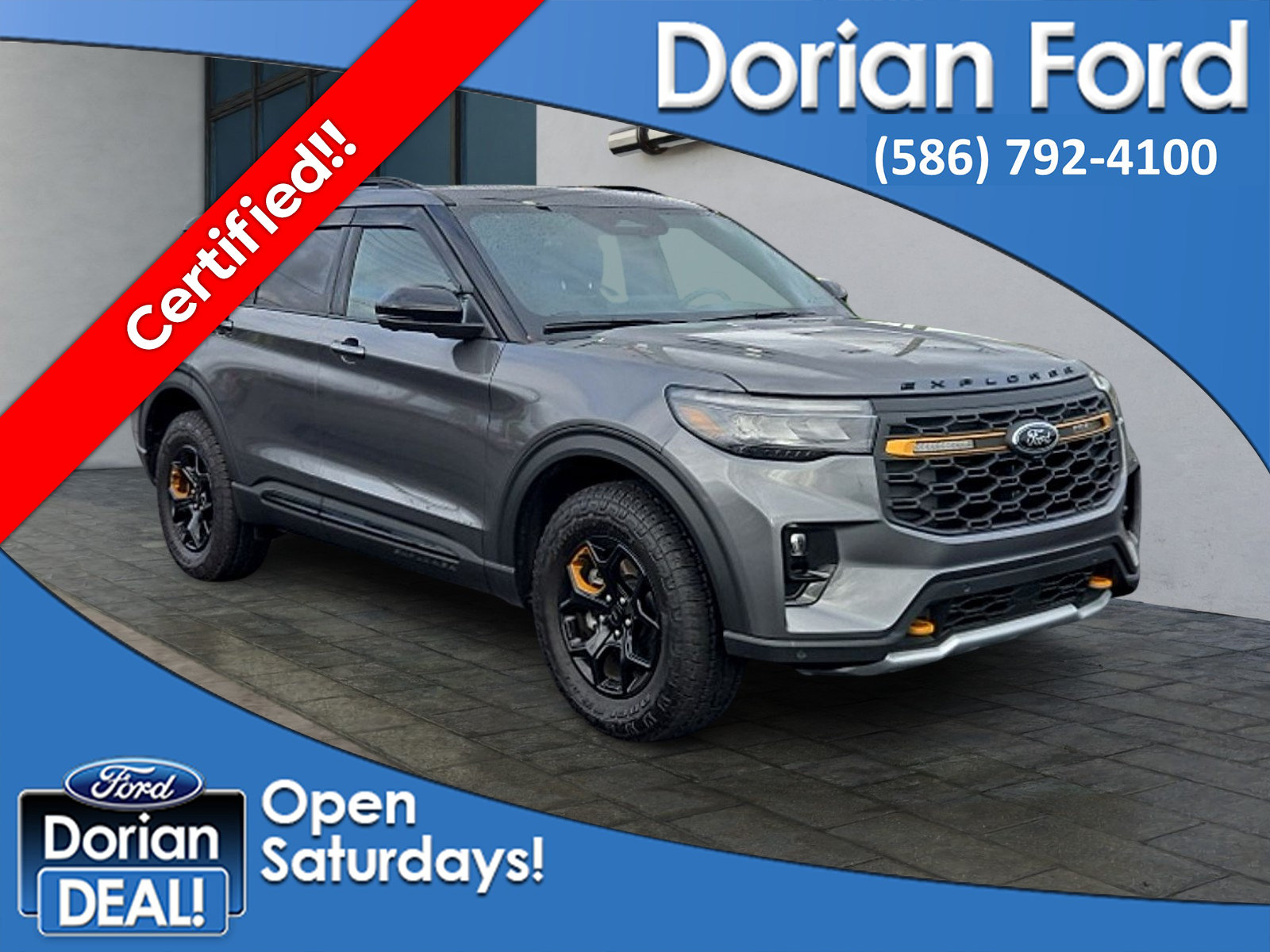Certified 2026 Ford Explorer Tremor w/ Tremor Ultimate Package