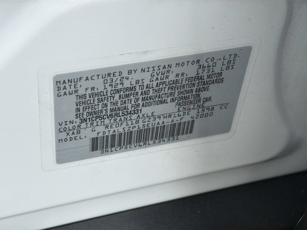 Used 2024 Nissan Kicks SV FWD image 31