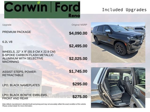 Used 2024 Chevrolet Tahoe Premier w/ Premium Package AWD/4WD image 3