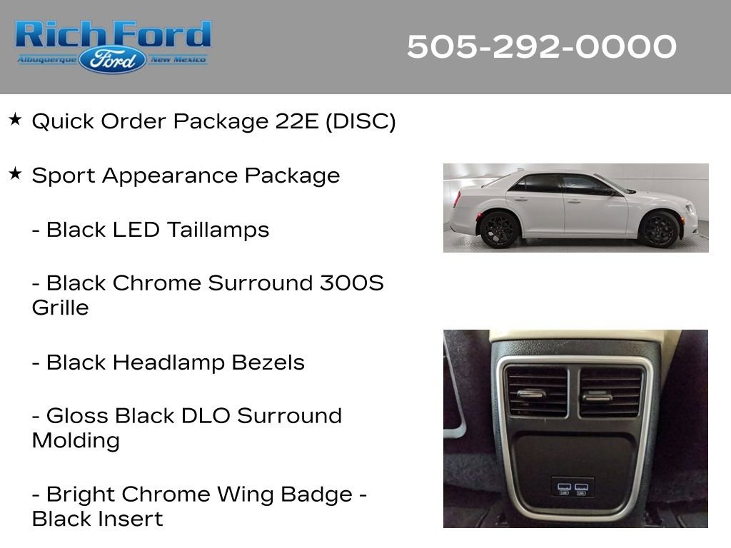 Used 2019 Chrysler 300 Touring w/ Sport Appearance Package RWD image 11