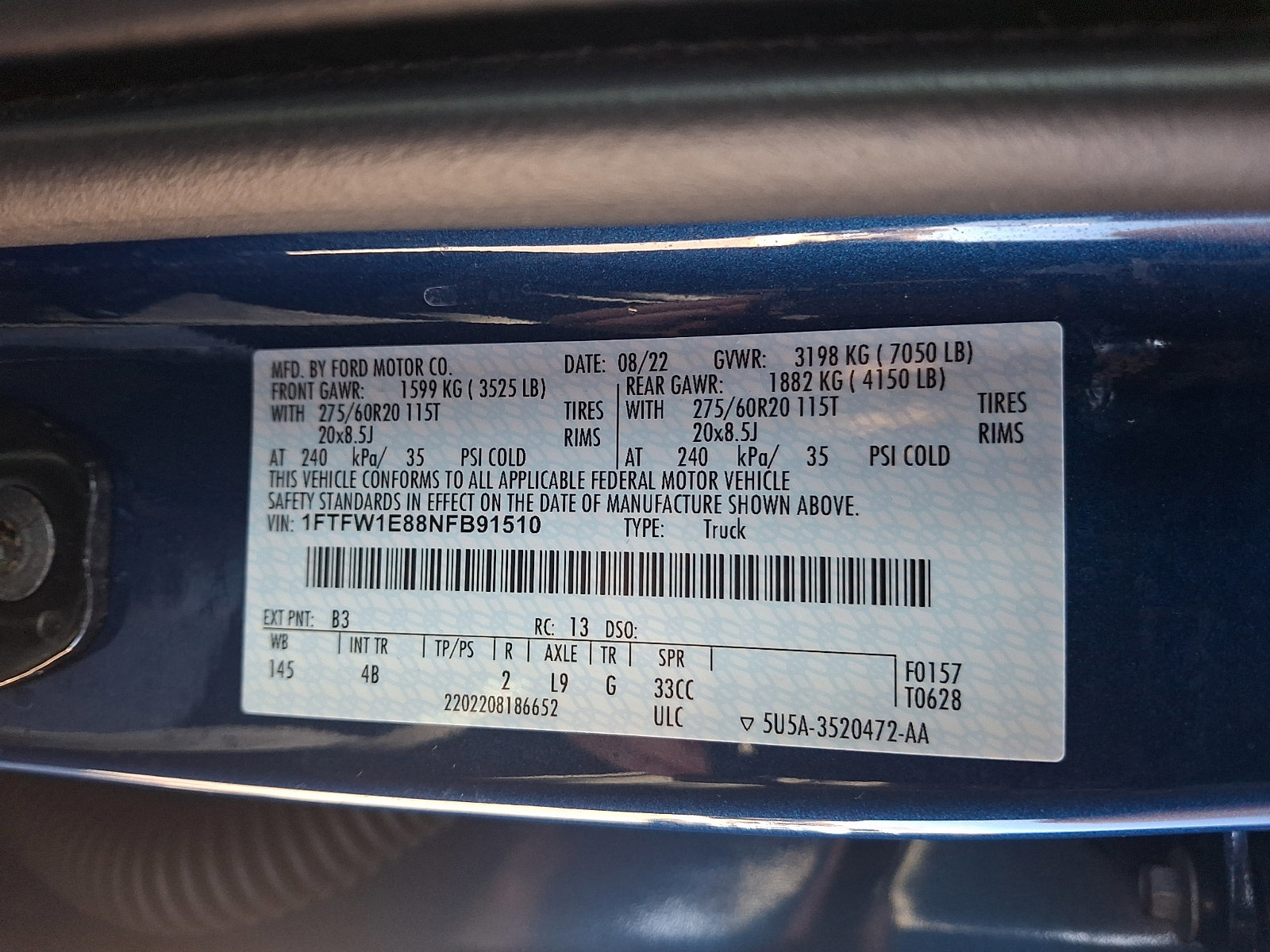 Certified 2022 Ford F150 XLT w/ Equipment Group 302A High image 26